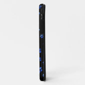 Blauer Glitzer Case-Mate iPhone Hülle (Hinten/Links)
