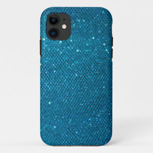 Blauer Glitzer Case-Mate iPhone Hülle