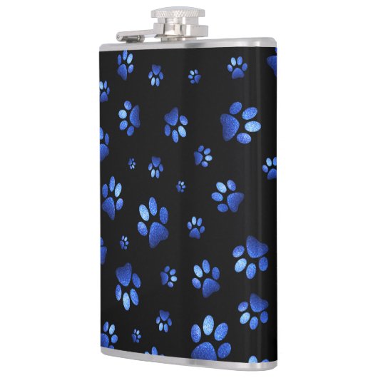 Blauer Glitzer Flachmann (Links)