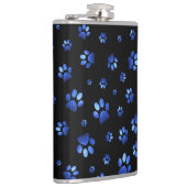 Blauer Glitzer Flachmann (Rechts)