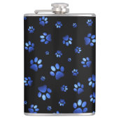 Blauer Glitzer Flachmann (Vorderseite)