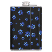 Blauer Glitzer Flachmann (Rückseite)