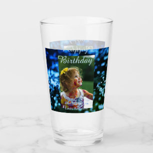 Blauer Glitzer Foto Kindergeburtstag Moderner Rost Glas