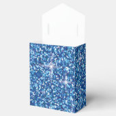 Blauer Glitzer Geschenkschachtel (Geöffnet)