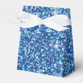 Blauer Glitzer Geschenkschachtel (Vorderseite)