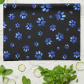 Blauer Glitzer Geschirrtuch (Gefaltet)