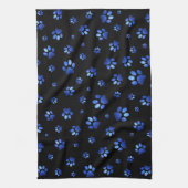 Blauer Glitzer Geschirrtuch (Vertikal)