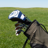 Blauer Glitzer | Golf | personalisiert NAME monogr Headcover (In SItu)