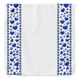 Blauer Glitzer Halstuch