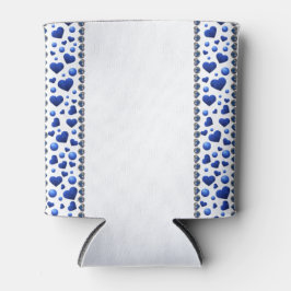 Blauer Glitzer Herzklopfen Dosenkühler