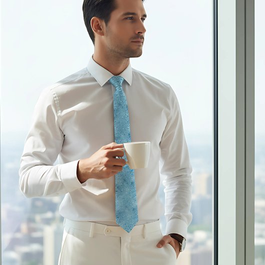 Blauer Glitzer Hochzeit Krawatte