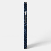 Blauer Glitzer iPhone Hülle (Linke Seite)