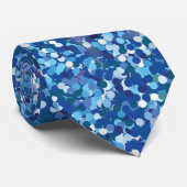 Blauer Glitzer Krawatte (Gerollt)