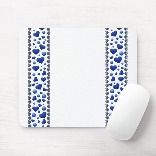 Blauer Glitzer Mousepad (Mit Mouse)