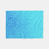 Blauer Glitzer-Schein-glänzender Schimmer Fleecedecke (Vorderseite (Horizontal))