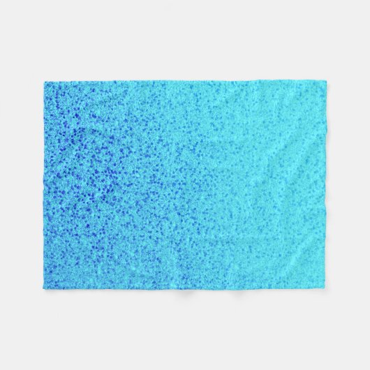 Blauer Glitzer-Schein-glänzender Schimmer Fleecedecke (Vorderseite (Horizontal))