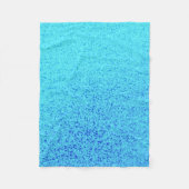 Blauer Glitzer-Schein-glänzender Schimmer Fleecedecke (Vorderseite)