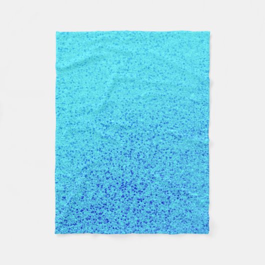 Blauer Glitzer-Schein-glänzender Schimmer Fleecedecke (Vorderseite)