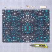 Blauer Glitzer Schneeflocken Seidenpapier (Handwerk)