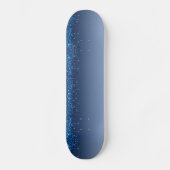 Blauer Glitzer Skateboard (Vorderseite)