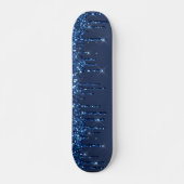 Blauer Glitzer Skateboard (Vorne)