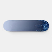 Blauer Glitzer Skateboard (Horizontal)