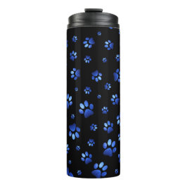 Blauer Glitzer Thermosbecher