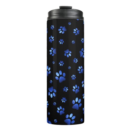 Blauer Glitzer Thermosbecher (Vorderseite)