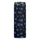 Blauer Glitzer Thermosbecher (Rückseite)