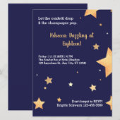 Blauer Glitzer und goldener Geburtstagsinvestit (Vorne/Hinten)