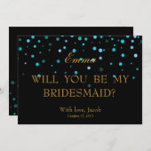 Blauer Glitzer wird meine Einladung sein (Vorne/Hinten)