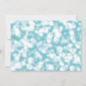 Blauer Glitzer wirst du meine Bridesmaid sein Einladung (Rückseite)