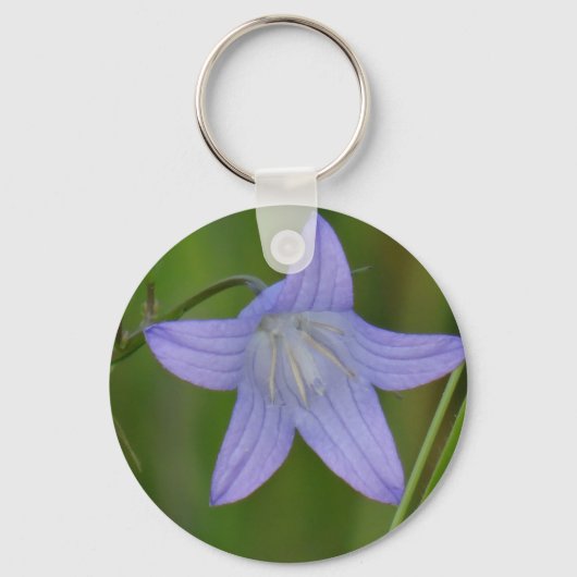 Blauer Glocke Blume Schlüsselanhänger (Vorderseite)