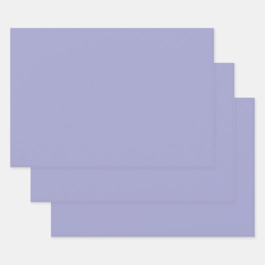 Blauer Glocke (Vollfarbe) Geschenkpapier Set (Set)