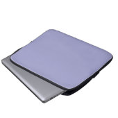 Blauer Glocke (Vollfarbe) Laptopschutzhülle (Vorne Knopf)