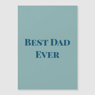 Blauer glücklicher Vatertag bester Dad ever Textna Magnetkarte