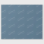 Blauer glücklicher Vatertag Geschenkpapier (Flach)