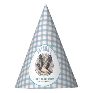 Blauer Glücksenten-Hut zum 1. Geburtstag | Süße Gu Partyhütchen