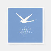 Blauer Glückstag Serviette (Vorderseite)