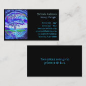 Blauer Glühen-Baum des Lebens Visitenkarte (Vorne/Hinten)