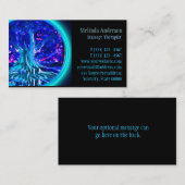 Blauer Glühen-Baum des Lebens Visitenkarte (Vorne/Hinten)