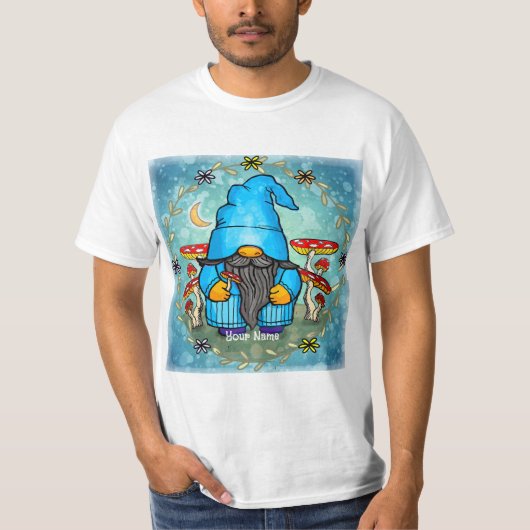 Blauer Gnom T-Shirt (Vorderseite)