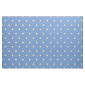 Blauer Gold Fleur-de-Lis (groß) Blau Stoff (Yard (91,4 cm))