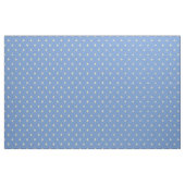 Blauer Gold Fleur-de-Lis (mittlerer Maßstab) Blau Stoff (Yard (91,4 cm))