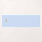 Blauer Gold und Blauer Dritte Augen Totem Yogamatte (Rückseite (Horizontal))