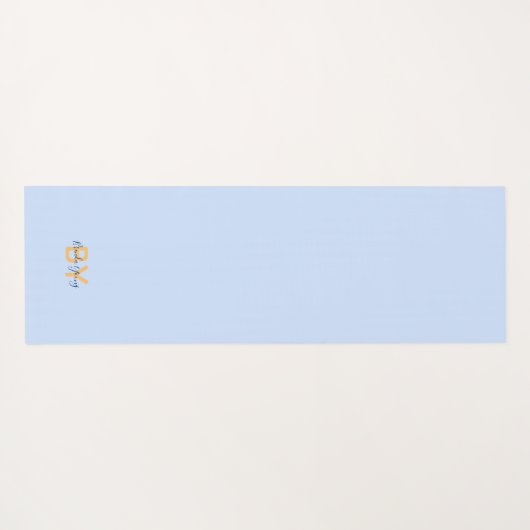 Blauer Gold und Blauer Dritte Augen Totem Yogamatte (Rückseite (Horizontal))