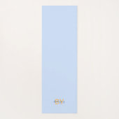 Blauer Gold und Blauer Dritte Augen Totem Yogamatte (Rückseite)