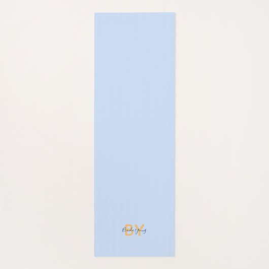 Blauer Gold und Blauer Dritte Augen Totem Yogamatte (Rückseite)