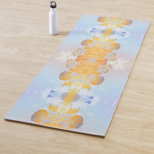 Blauer Gold und Blauer Dritte Augen Totem Yogamatte (Beispiel)