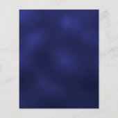 Blauer Goldbaum Weihnachts-Party Einladung (Rückseite)